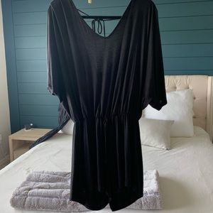 Women’s black shirt romper